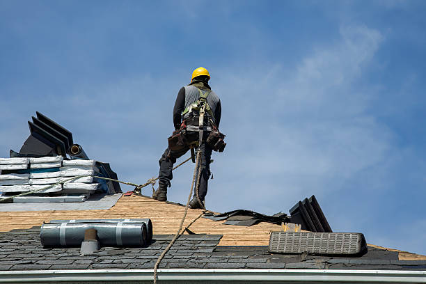 Professional Roof Replacement technician working in Menlo, WA